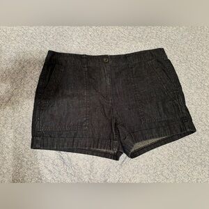 Loft Outlet Dark Wash Denim Cargo Shorts sz 6